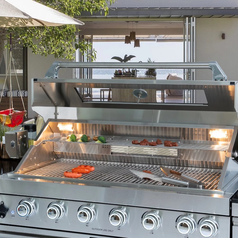 Commercial Kitchen Supplier - Îlot de cuisine extérieur avec 7