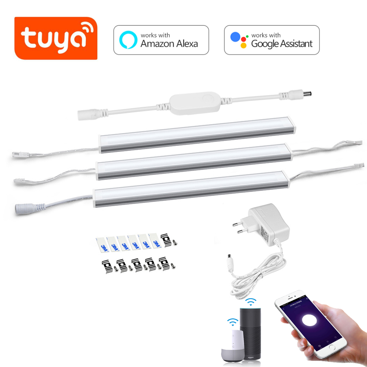Commercial Kitchen Lighting - Kit d'éclairage LED intelligent Tuya Wifi,