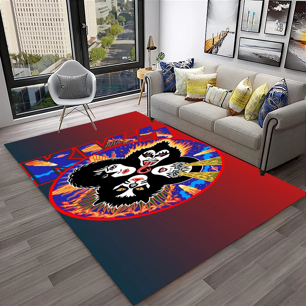Commercial Kitchen Non Slip Flooring - Tapis rétro KISS Rock Band pour