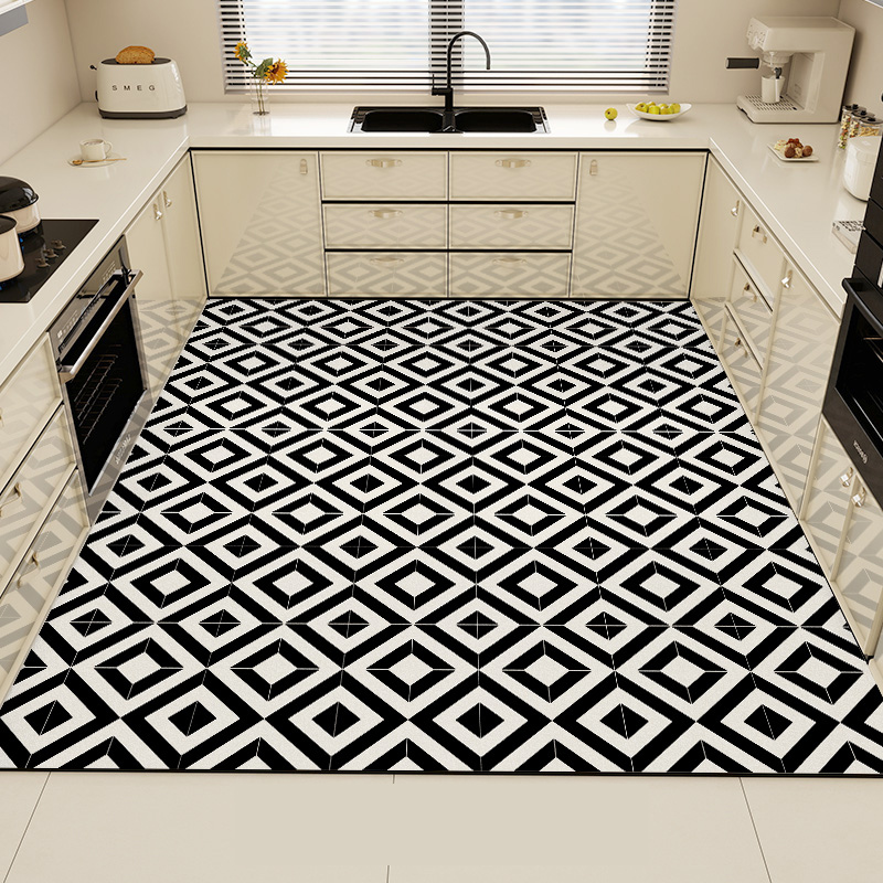 Commercial Kitchen Mats Anti Fatigue - Tapis de cuisine noir Pvc imperméable