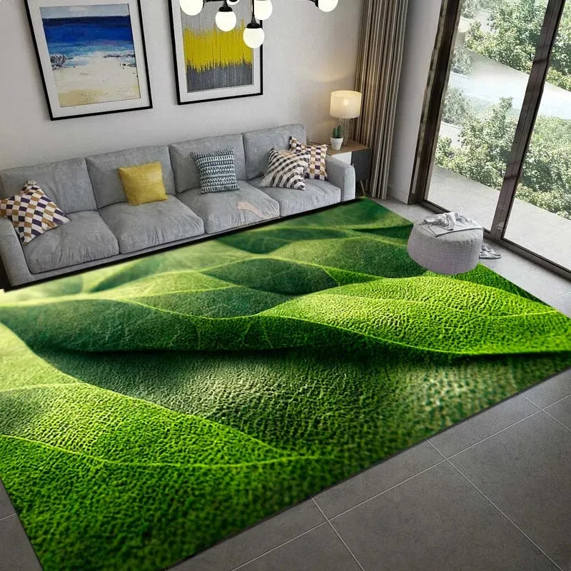 Commercial Kitchen Non Slip Flooring - Tapis d'été à feuilles de palmier