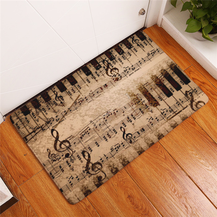 Tapis créatif à motifs de note - Commercial Kitchen Non Slip Flooring avis et prix