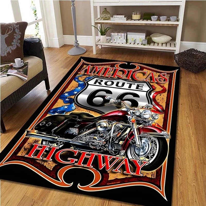 Tapis de moto vintage Route 66 - Commercial Kitchen Non Slip Flooring avis et prix