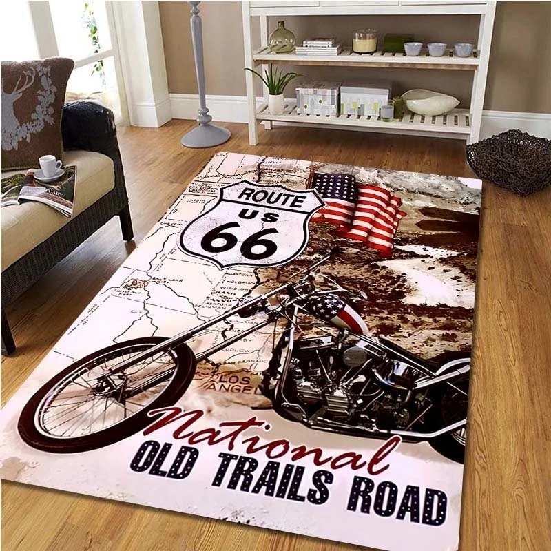 Tapis de moto vintage Route 66 - Commercial Kitchen Non Slip Flooring avis et prix