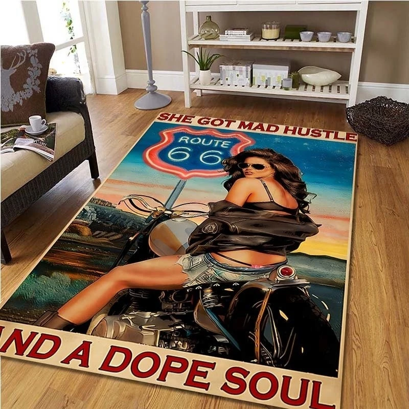 Tapis de moto vintage Route 66 - Commercial Kitchen Non Slip Flooring avis et prix