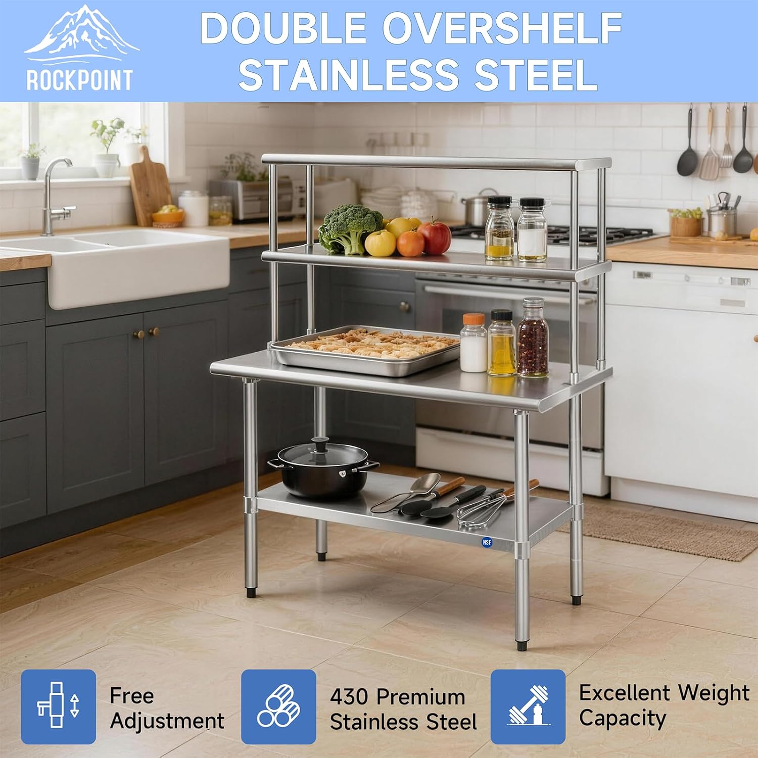 Table de préparation double en - Commercial Kitchen Prep Table avis et prix