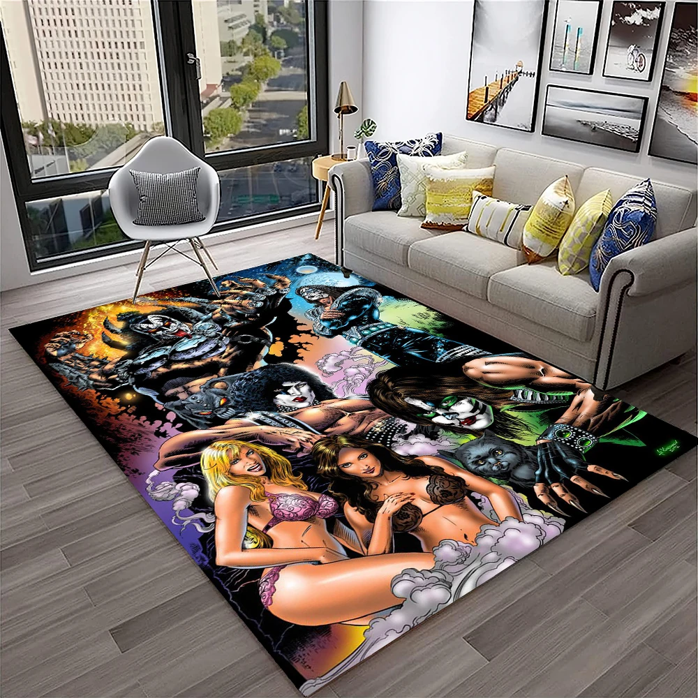 Tapis rétro KISS Rock Band pou - Commercial Kitchen Non Slip Flooring avis et prix