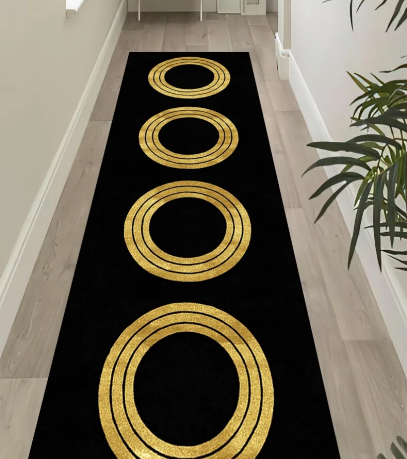 Tapis de couloir de luxe noir  - Commercial Kitchen Non Slip Flooring avis et prix
