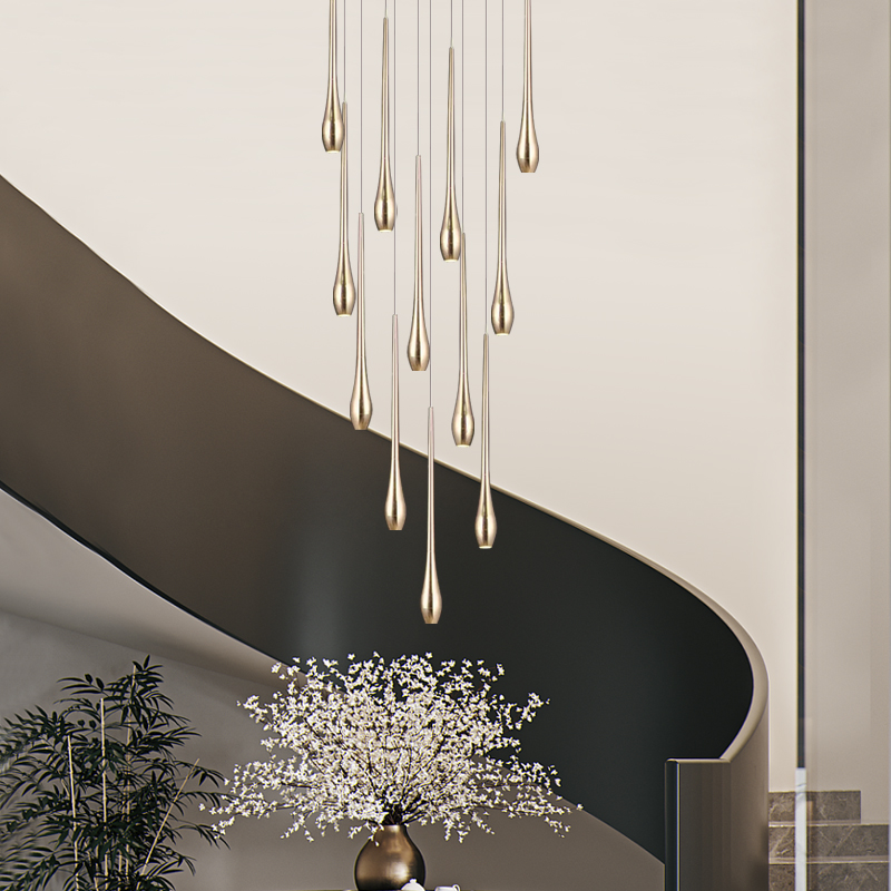 Lustre en or de luxe moderne é - Commercial Kitchen Lighting avis et prix