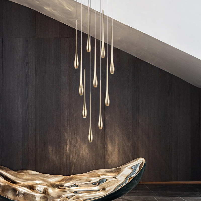 Lustre en or de luxe moderne é - Commercial Kitchen Lighting avis et prix