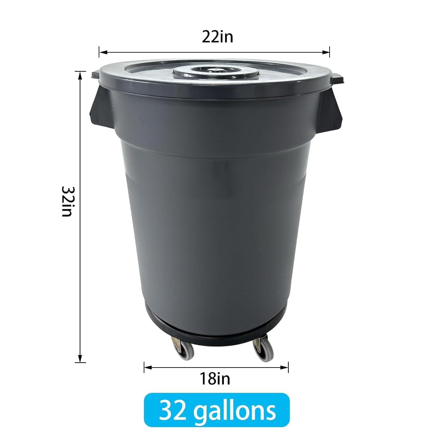 Poubelle extérieure de 32 gall - Commercial Kitchen Bin avis et prix